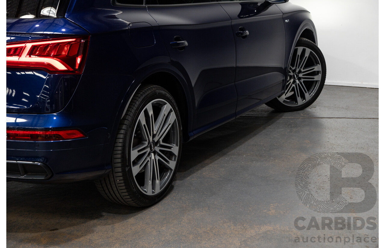 02/2018 Audi SQ5 3.0 TFSI Quattro (AWD) FY MY18 4D Wagon Navarra Blue Metallic Turbo V6 3.0L