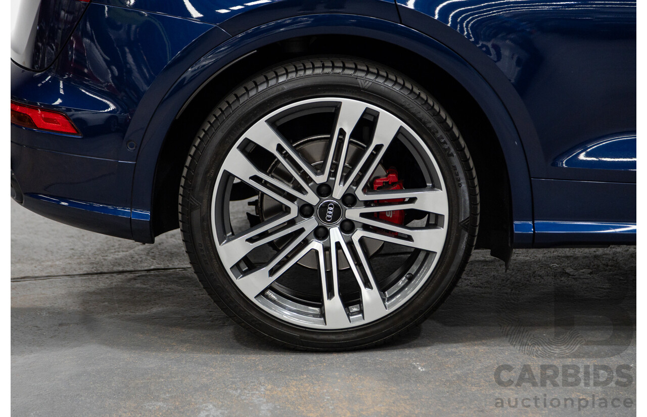 02/2018 Audi SQ5 3.0 TFSI Quattro (AWD) FY MY18 4D Wagon Navarra Blue Metallic Turbo V6 3.0L