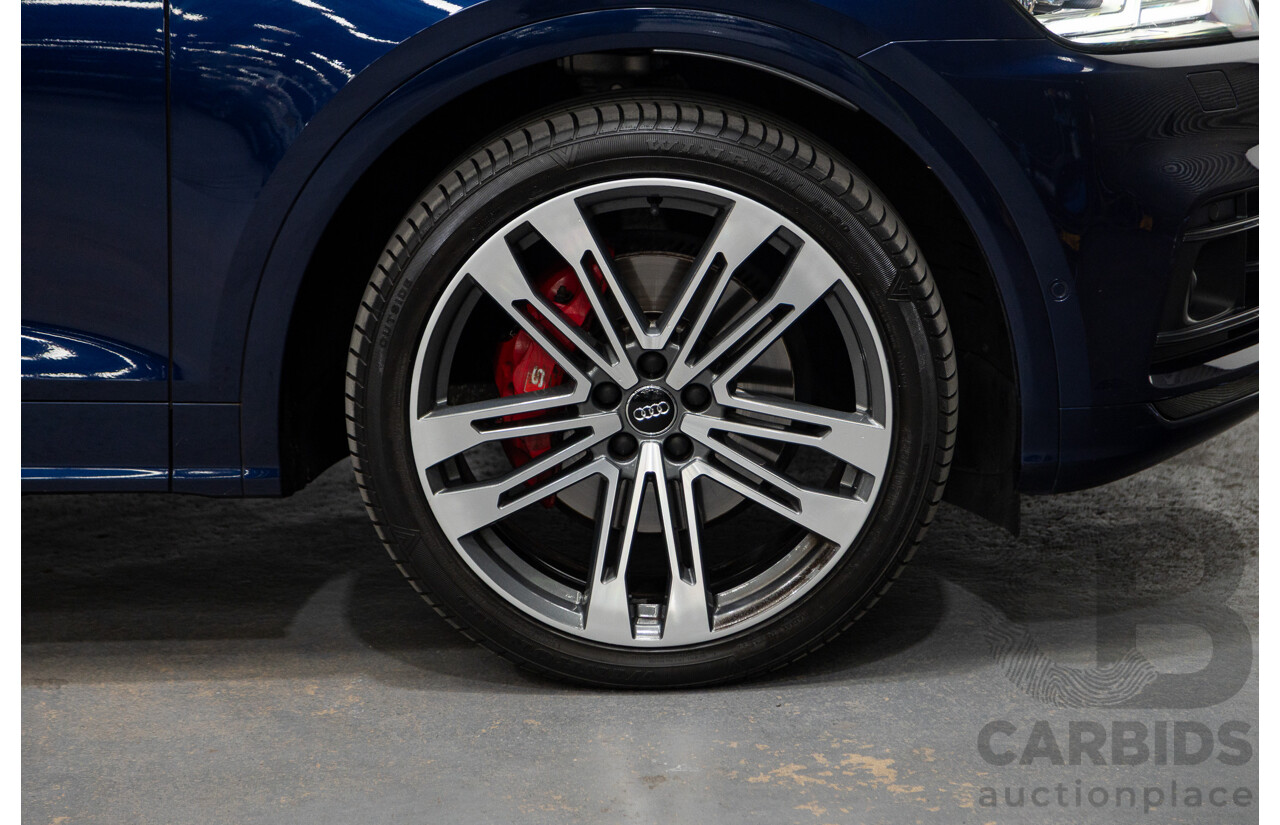 02/2018 Audi SQ5 3.0 TFSI Quattro (AWD) FY MY18 4D Wagon Navarra Blue Metallic Turbo V6 3.0L