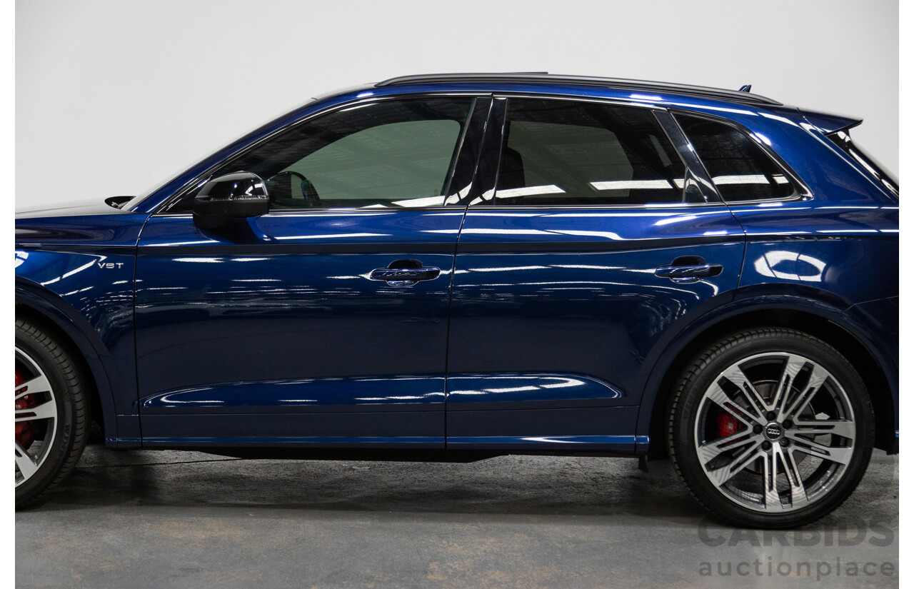 02/2018 Audi SQ5 3.0 TFSI Quattro (AWD) FY MY18 4D Wagon Navarra Blue Metallic Turbo V6 3.0L