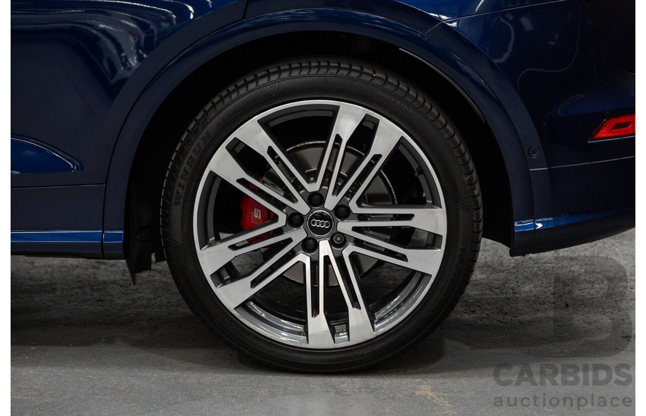 02/2018 Audi SQ5 3.0 TFSI Quattro (AWD) FY MY18 4D Wagon Navarra Blue Metallic Turbo V6 3.0L