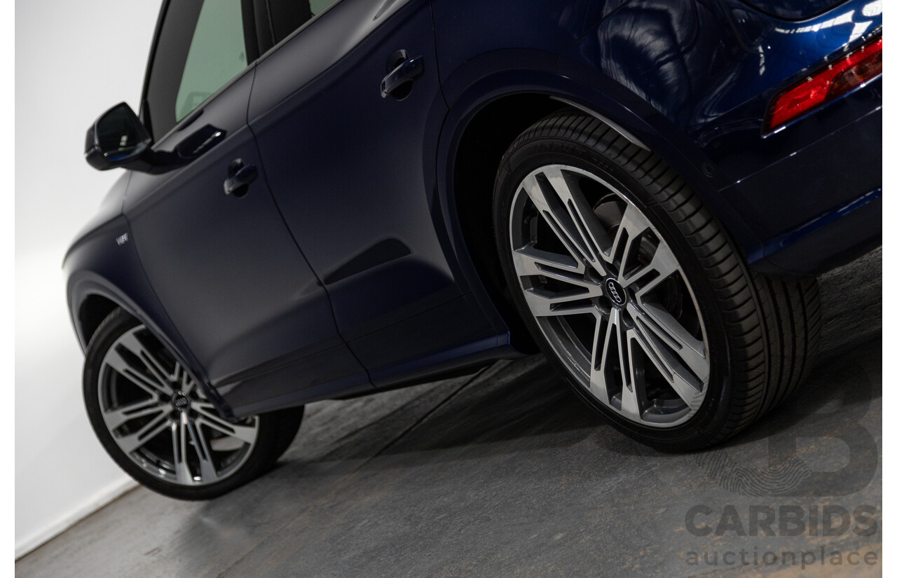02/2018 Audi SQ5 3.0 TFSI Quattro (AWD) FY MY18 4D Wagon Navarra Blue Metallic Turbo V6 3.0L
