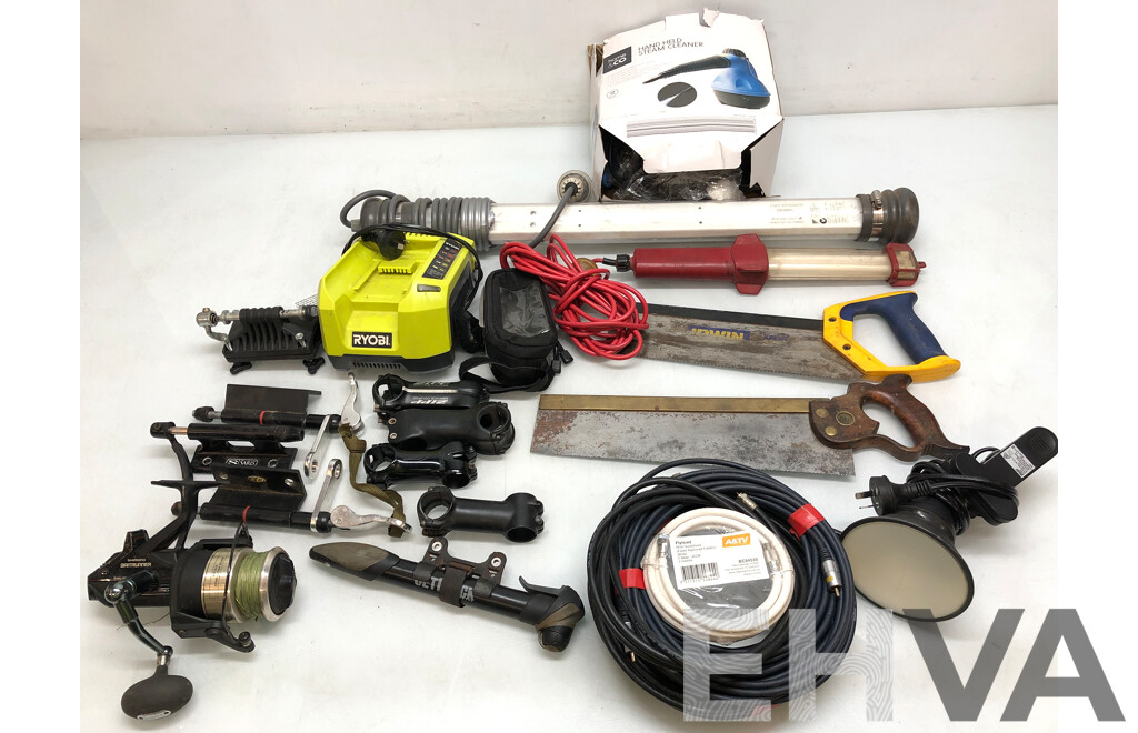 Selection of Tools, Hardware, Homeware and Bicycle Components