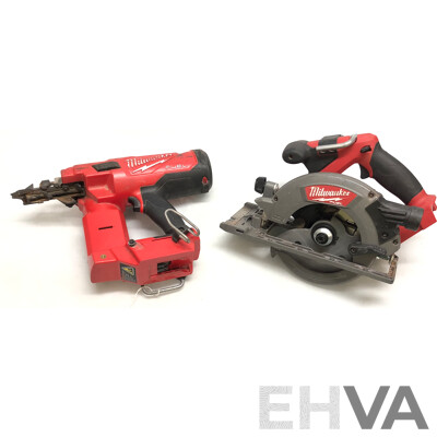 Milwaukee Cordless Power Tools(Skins Only) - Lot of Two