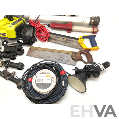 Selection of Tools, Hardware, Homeware and Bicycle Components
