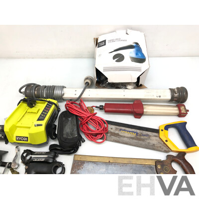 Selection of Tools, Hardware, Homeware and Bicycle Components