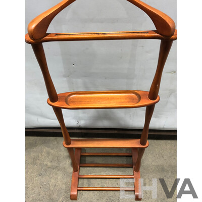 Suit Stand with Shoe Rack and Cufflink Tray