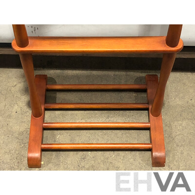 Suit Stand with Shoe Rack and Cufflink Tray