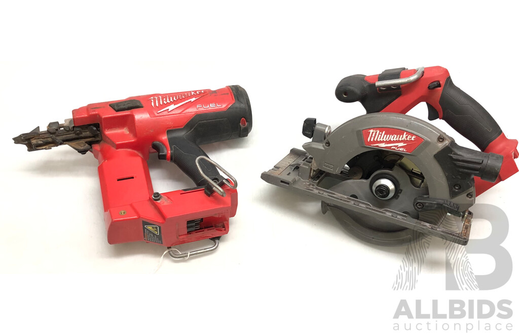 Milwaukee Cordless Power Tools(Skins Only) - Lot of Two