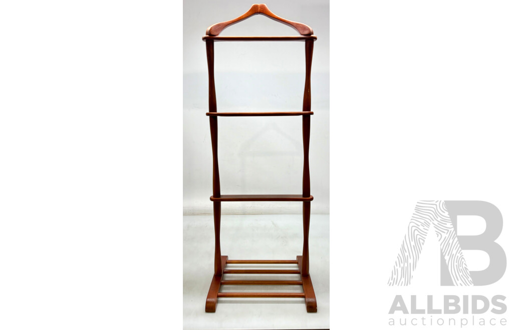 Suit Stand with Shoe Rack and Cufflink Tray