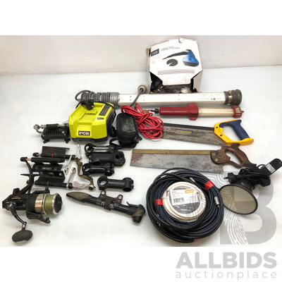 Selection of Tools, Hardware, Homeware and Bicycle Components