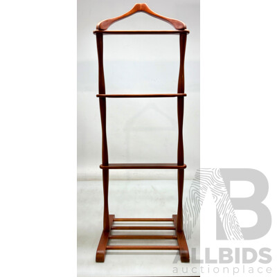 Suit Stand with Shoe Rack and Cufflink Tray