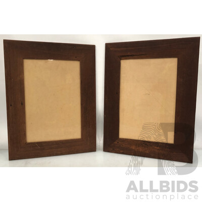 Reclaimed Timber Picture Frames - Lot of Two