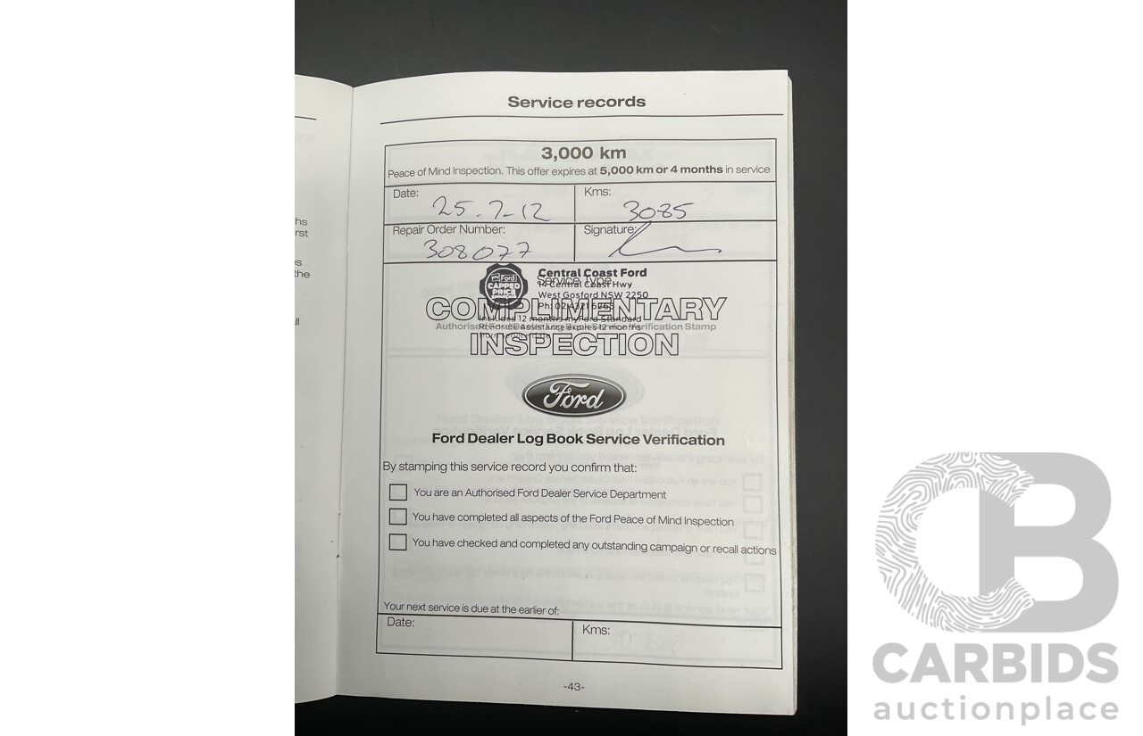 5/2012 Ford Focus Ambiente LW 5d Hatchback Lunar Sky 1.6L