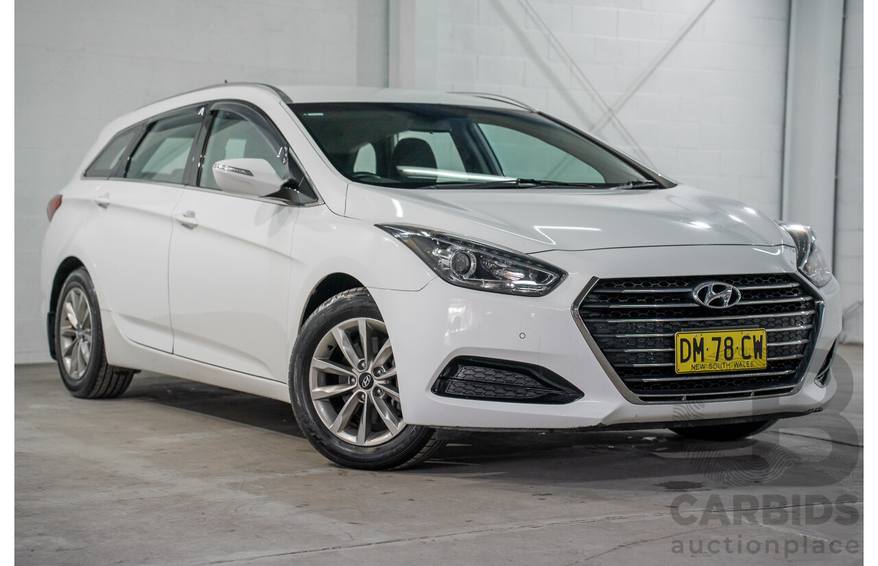 07/2017 Hyundai i40 Active Tourer (FWD) VF4 SERIES II MY17 4d Wagon Pure White Turbo Diesel 1.7L
