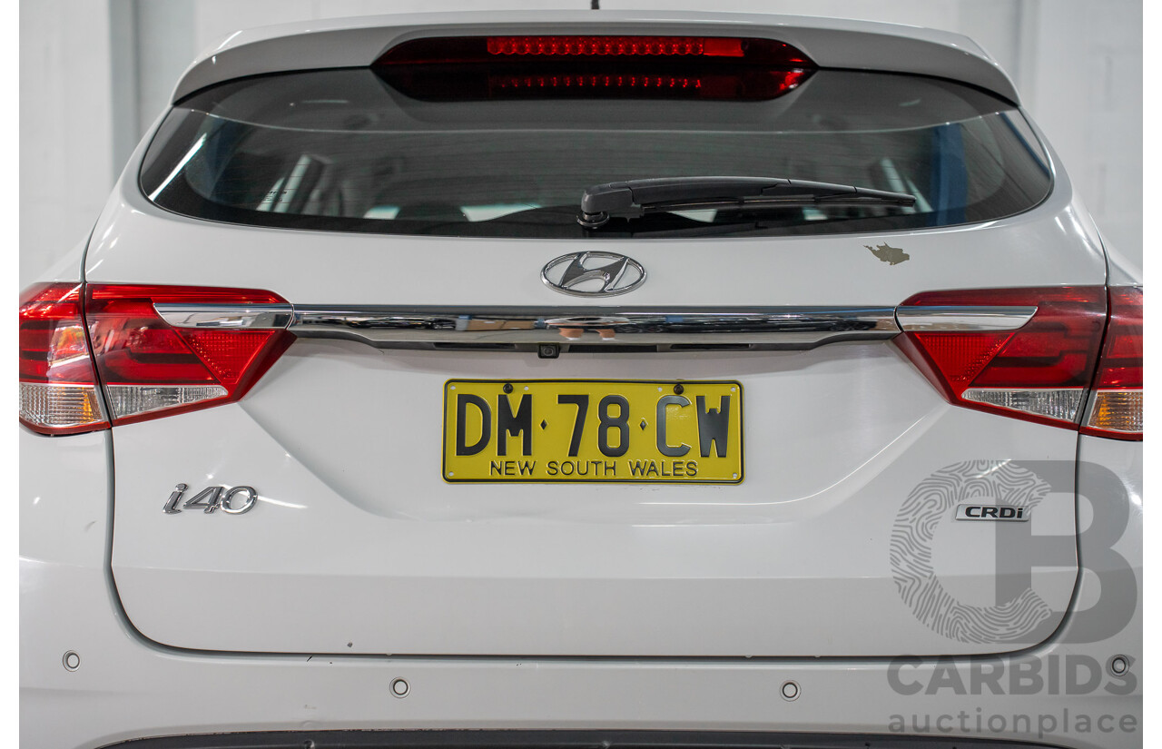 07/2017 Hyundai i40 Active Tourer (FWD) VF4 SERIES II MY17 4d Wagon Pure White Turbo Diesel 1.7L