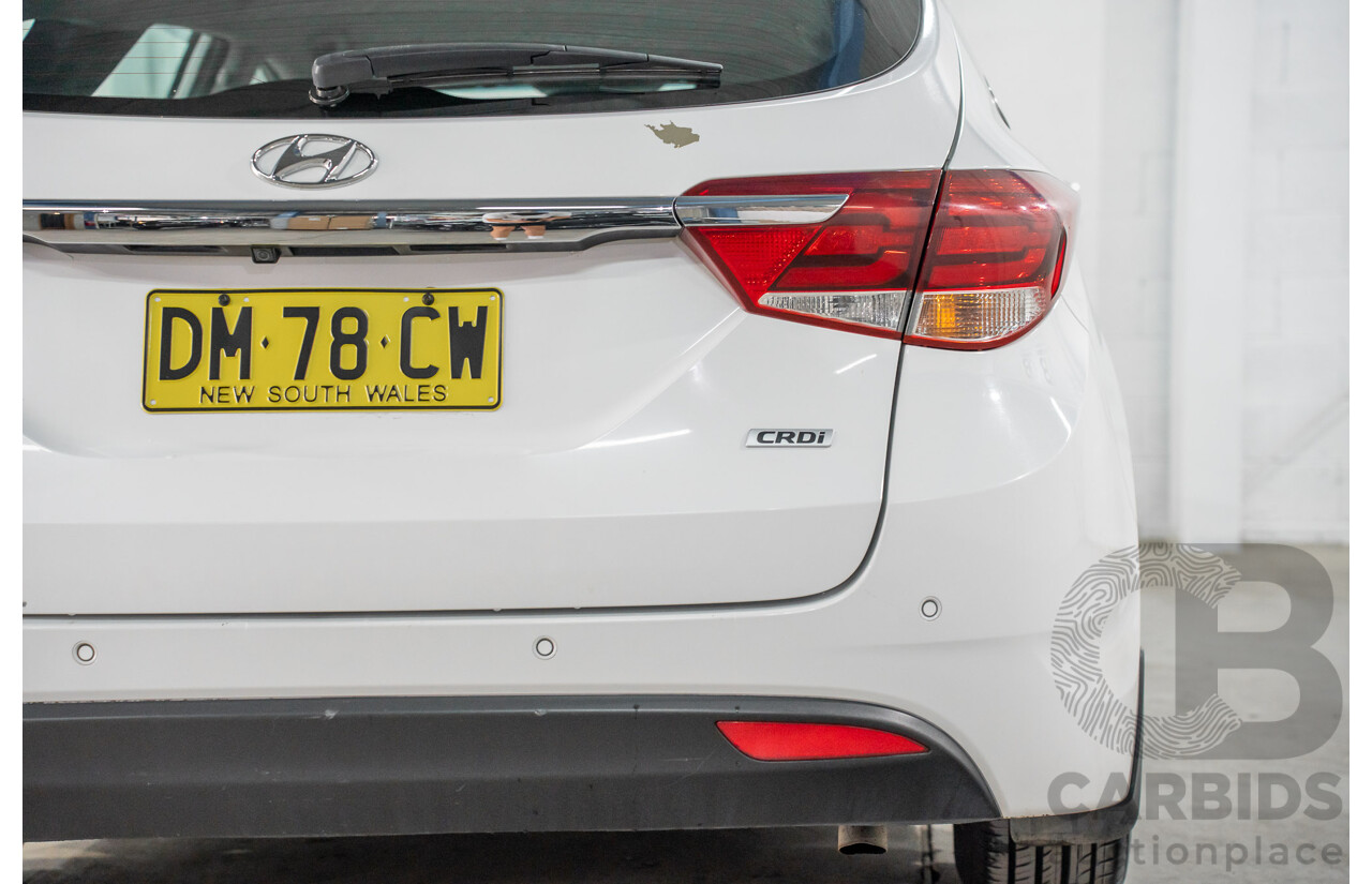 07/2017 Hyundai i40 Active Tourer (FWD) VF4 SERIES II MY17 4d Wagon Pure White Turbo Diesel 1.7L