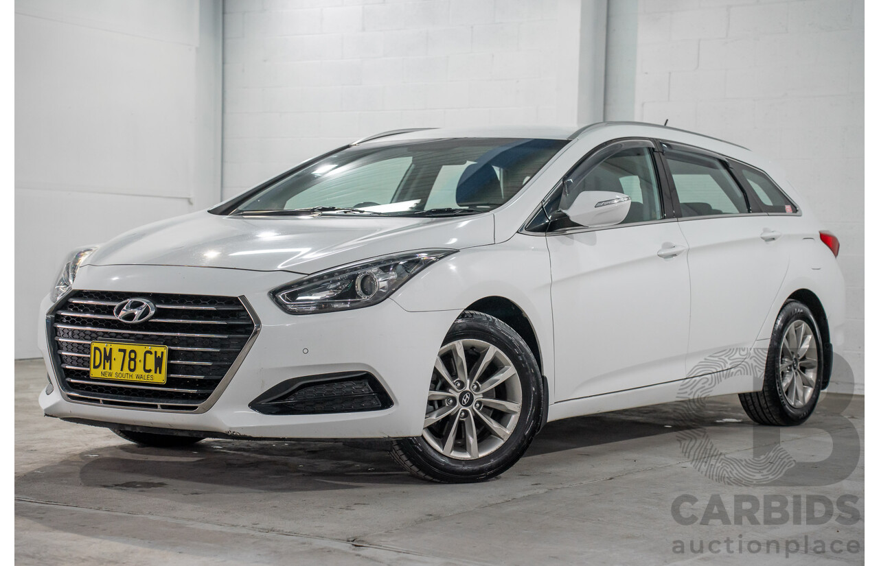 07/2017 Hyundai i40 Active Tourer (FWD) VF4 SERIES II MY17 4d Wagon Pure White Turbo Diesel 1.7L