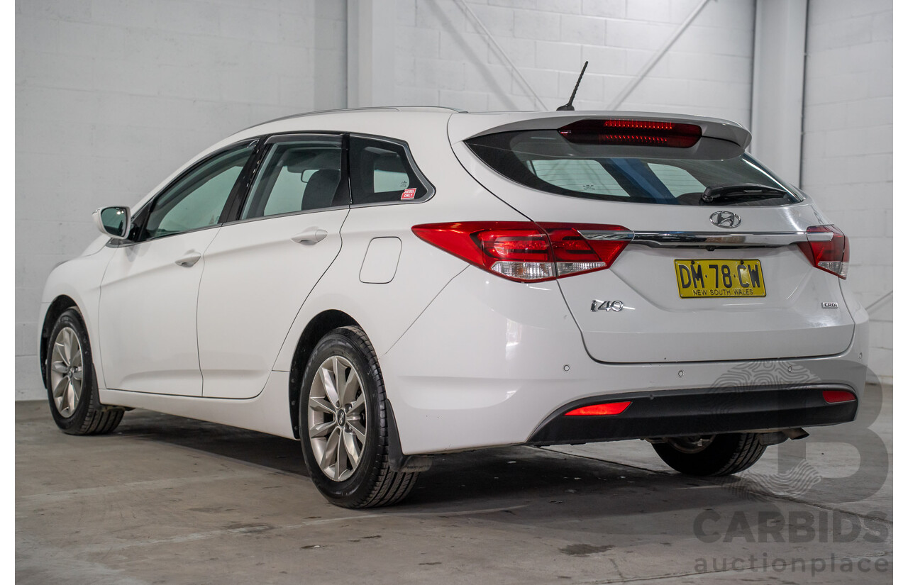 07/2017 Hyundai i40 Active Tourer (FWD) VF4 SERIES II MY17 4d Wagon Pure White Turbo Diesel 1.7L