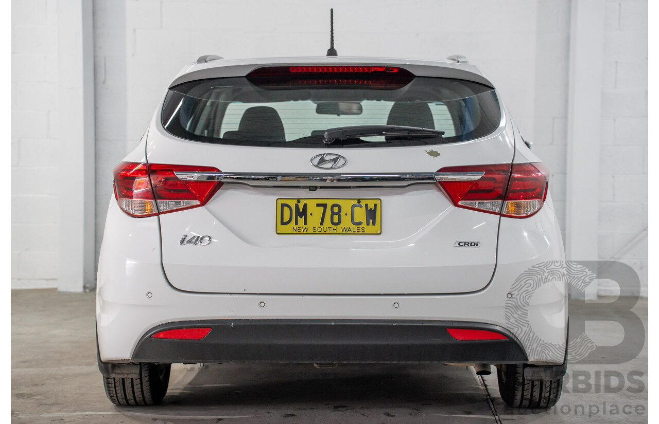 07/2017 Hyundai i40 Active Tourer (FWD) VF4 SERIES II MY17 4d Wagon Pure White Turbo Diesel 1.7L