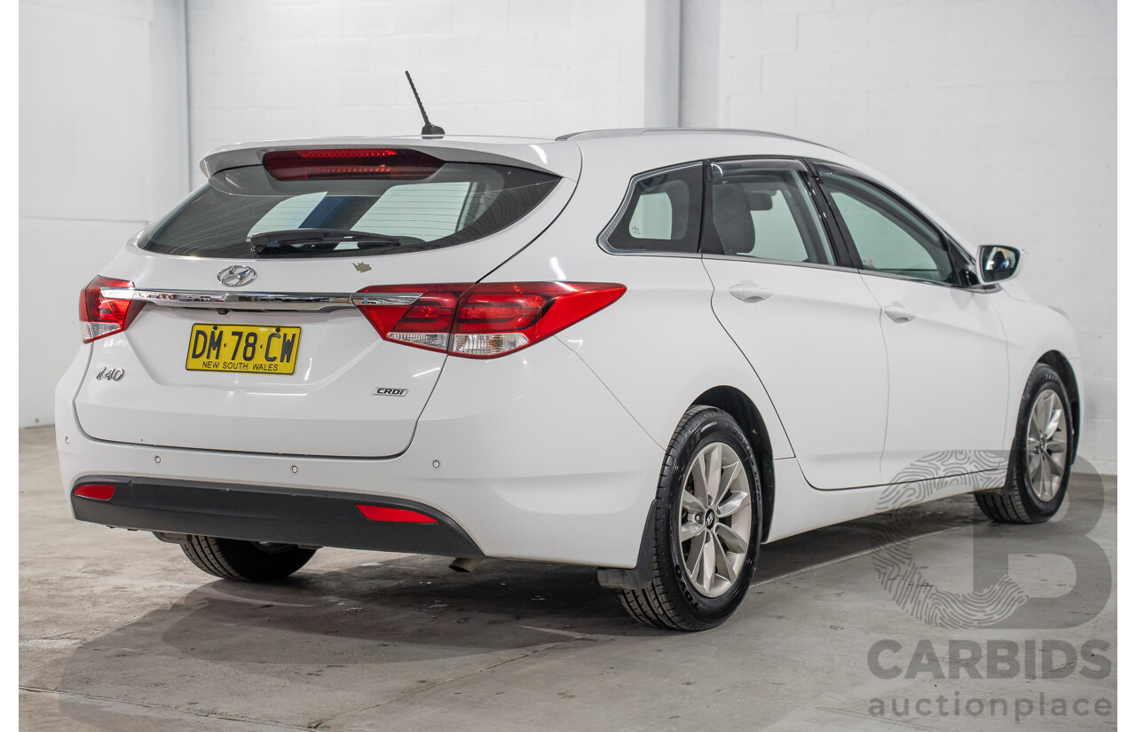 07/2017 Hyundai i40 Active Tourer (FWD) VF4 SERIES II MY17 4d Wagon Pure White Turbo Diesel 1.7L
