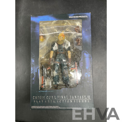 OVERWATCH Ultimates REINHARDT Wilhelm Action Figure and Crisis Core Final Fantasy VII Action Figure - Lot of 2