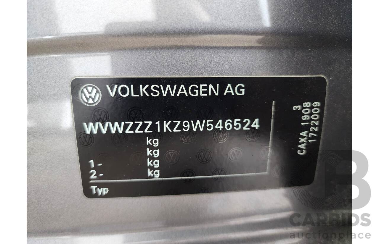 6/2009 Volkswagen Golf 90 TSI Trendline 1K 6TH GEN 5d Hatchback Grey 1.4L