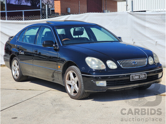 4/2001 Lexus Gs300  JZS160R 4d Saloon Black 3.0L