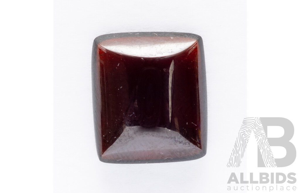 Garnet, High Quality Rectangular Cabochon Gemstone, 8.75ct