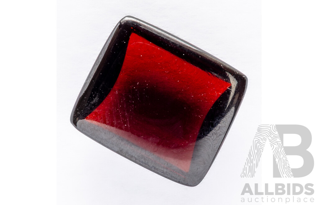Garnet, High Quality Rectangular Cabochon Gemstone, 8.75ct