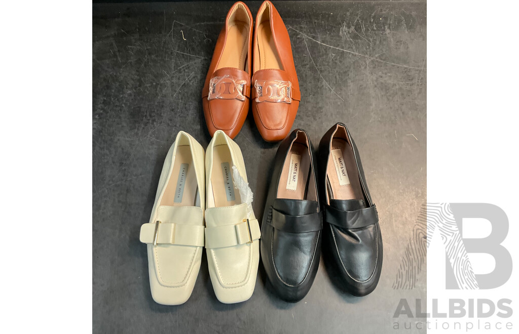 CHARLES&KEITH, MATT&NAT & Assorted Women Flats Size36 /37