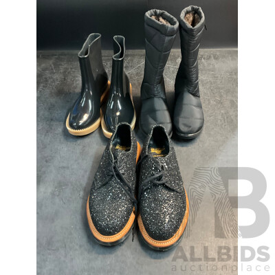 DR. MARTENS , MELISSA, XiuXian Women's Shoes Size 23.5 /(35/36)/38 - Lot of 3