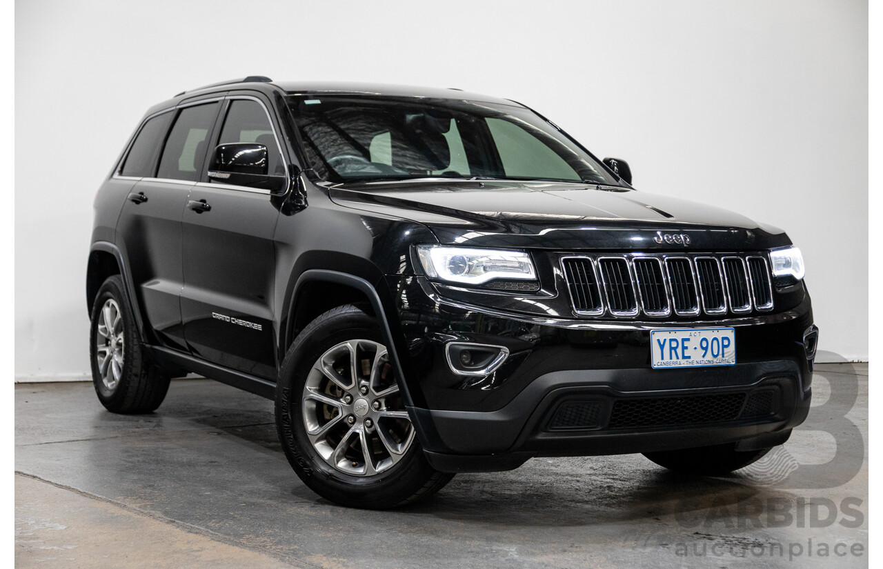 2/2014 Jeep Grand Cherokee Laredo (4x4) WK MY14 4d Wagon Black Turbo Diesel 3.0L