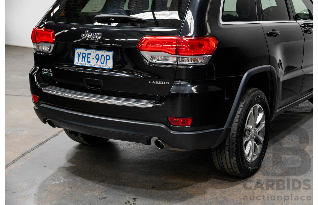 2/2014 Jeep Grand Cherokee Laredo (4x4) WK MY14 4d Wagon Black Turbo Diesel 3.0L