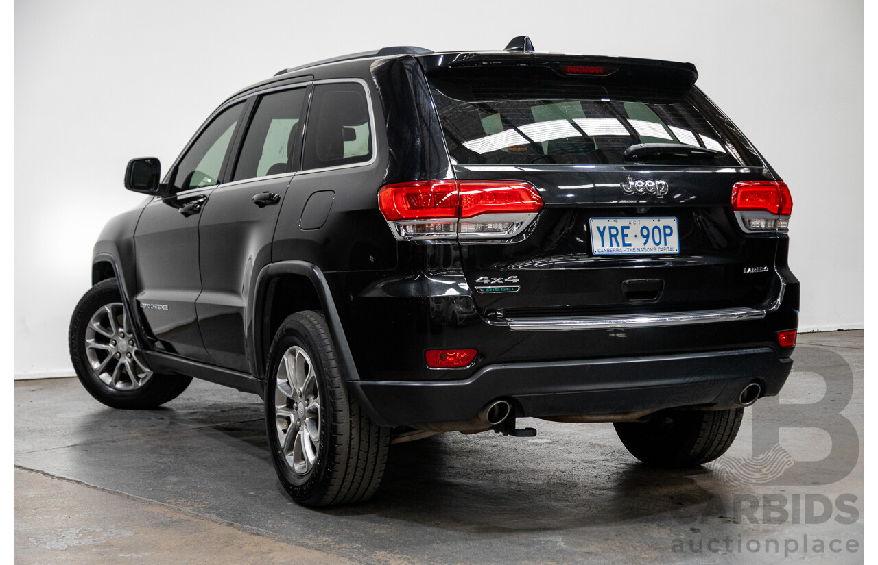 2/2014 Jeep Grand Cherokee Laredo (4x4) WK MY14 4d Wagon Black Turbo Diesel 3.0L