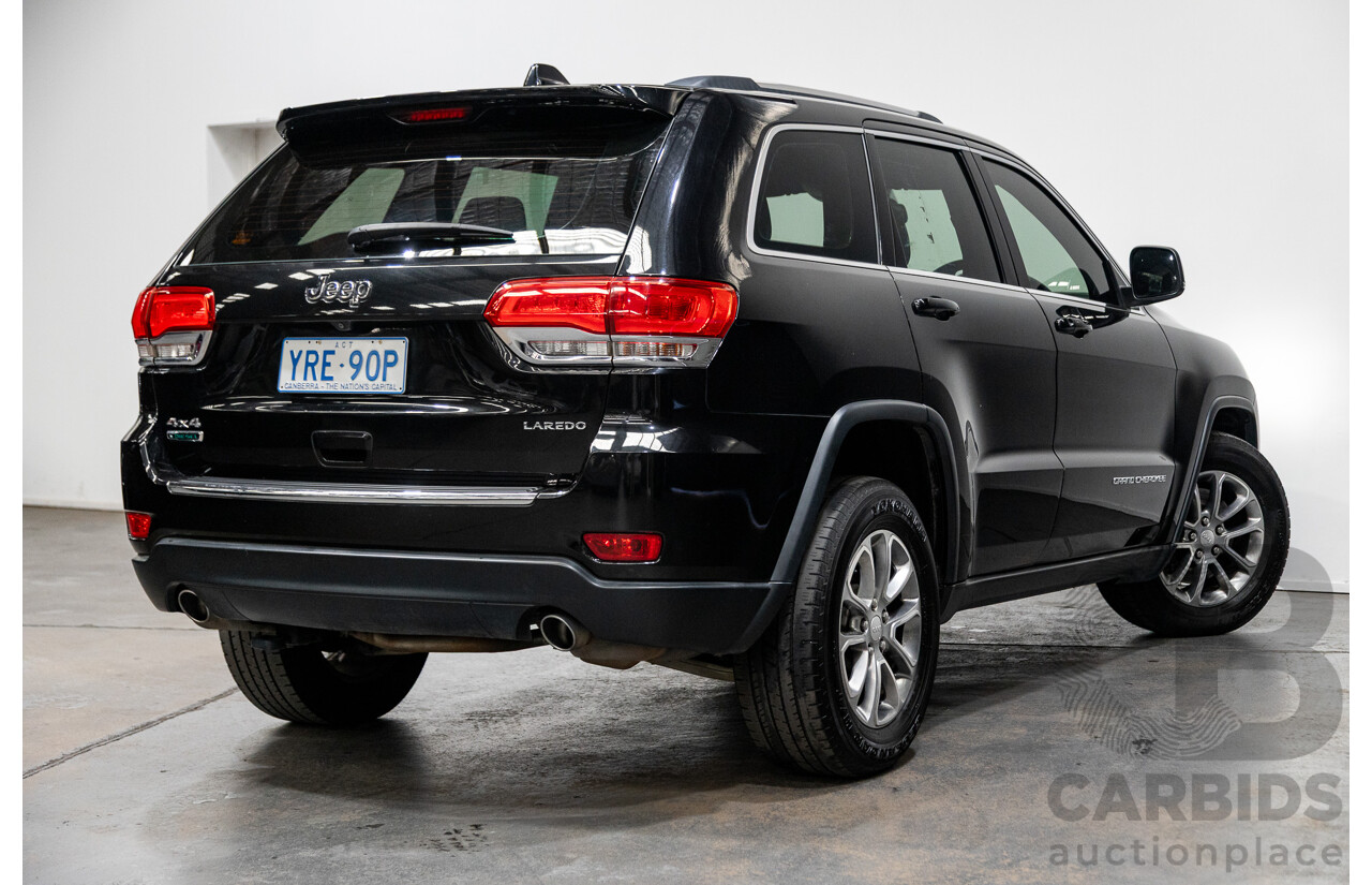 2/2014 Jeep Grand Cherokee Laredo (4x4) WK MY14 4d Wagon Black Turbo Diesel 3.0L