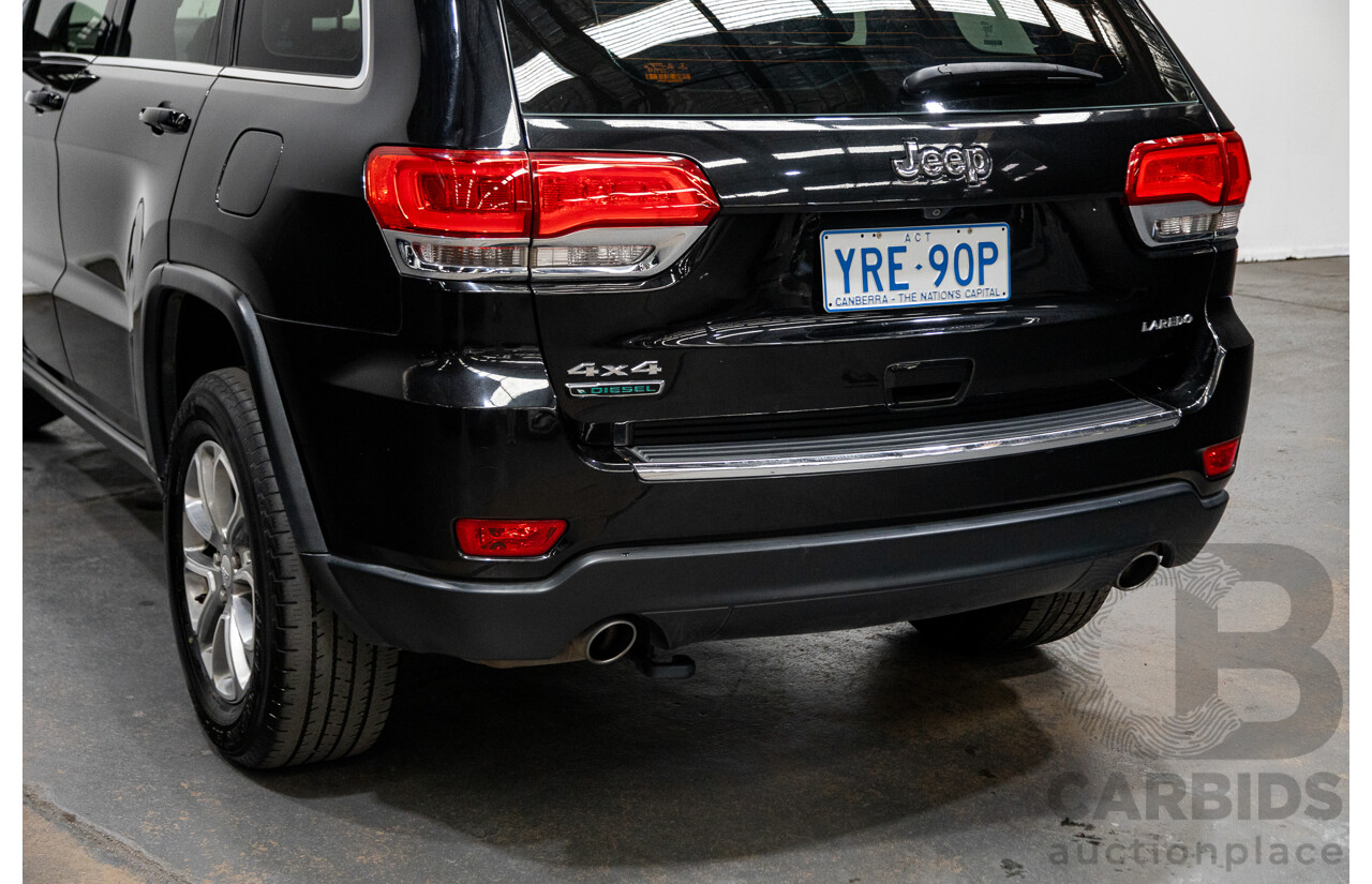 2/2014 Jeep Grand Cherokee Laredo (4x4) WK MY14 4d Wagon Black Turbo Diesel 3.0L