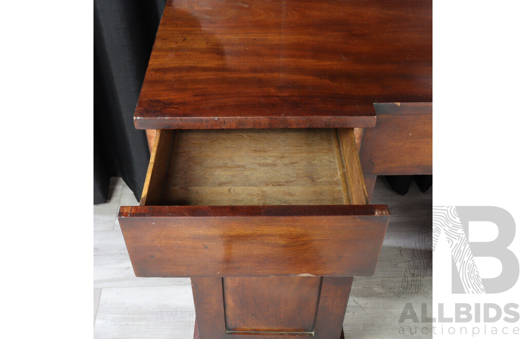 Victorian Rosewood Twin Pedestal Sideboard