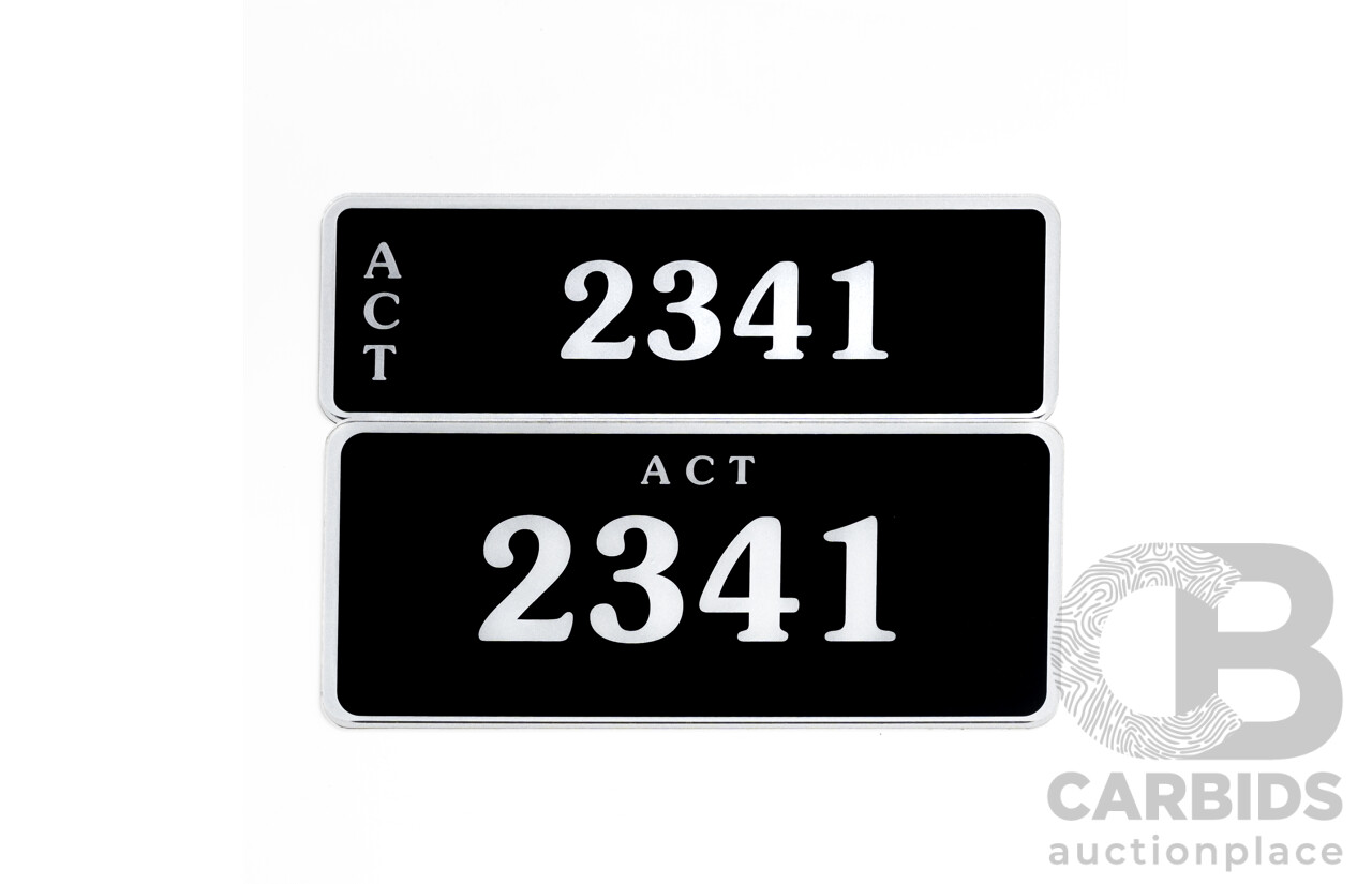ACT 4-Digit Number Plate - 2341