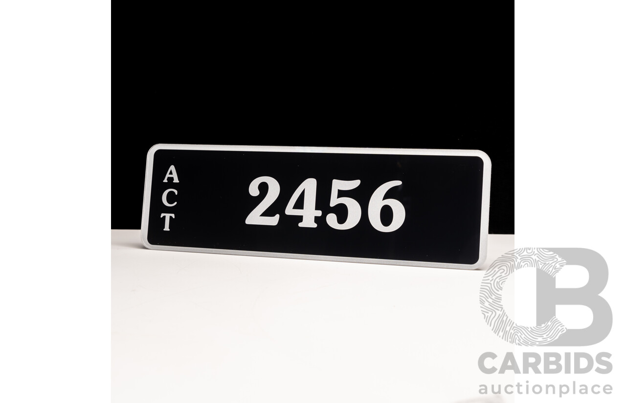 ACT 4-Digit Number Plate - 2456