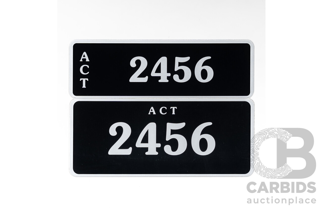 ACT 4-Digit Number Plate - 2456