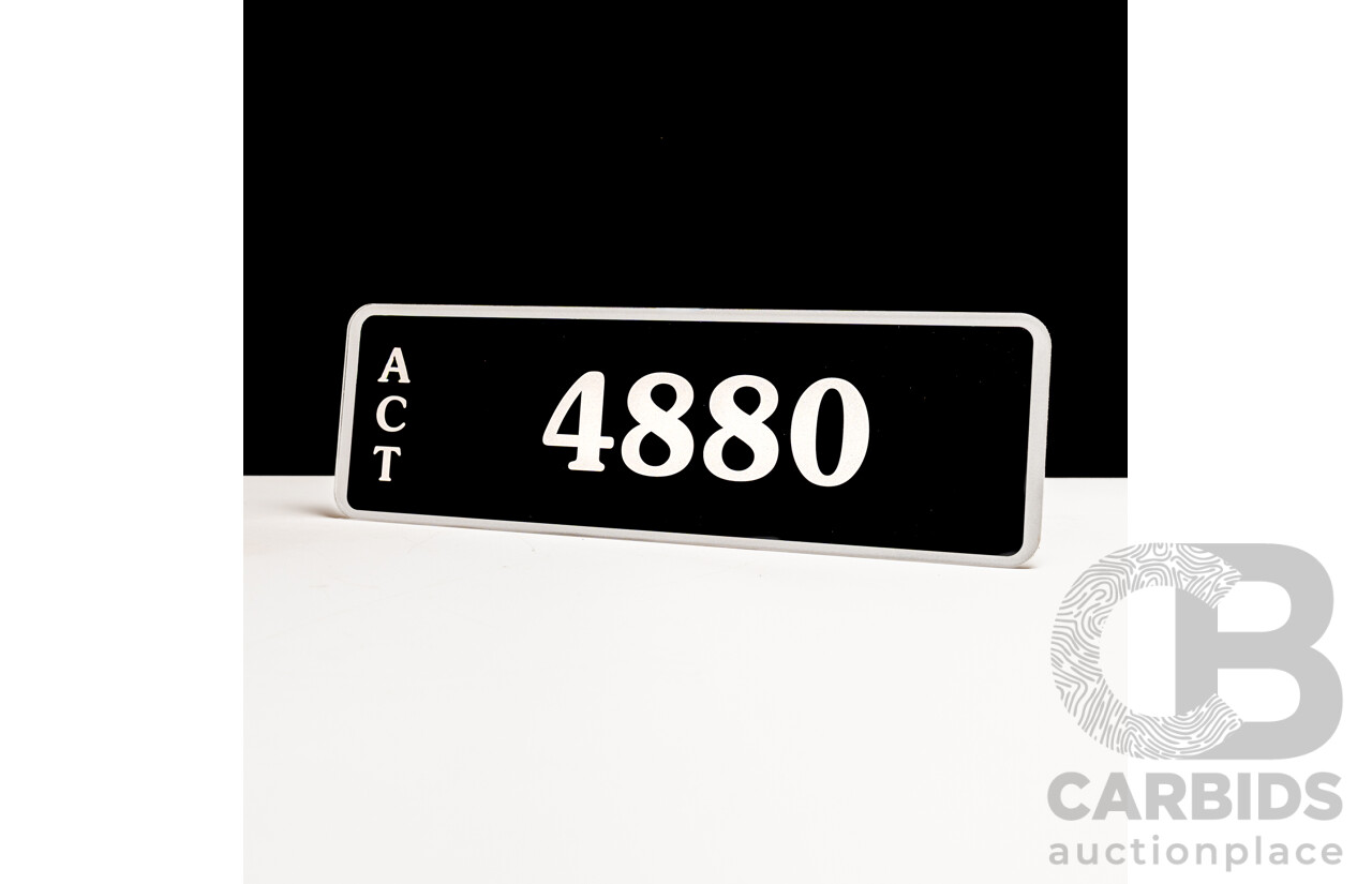 ACT 4-Digit Number Plate - 4880