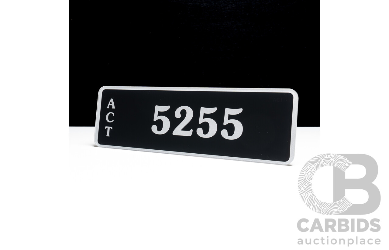 ACT 4-Digit Number Plate - 5255