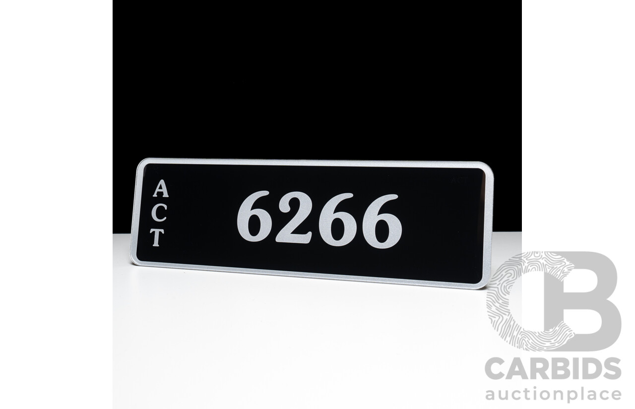 ACT 4-Digit Number Plate - 6266