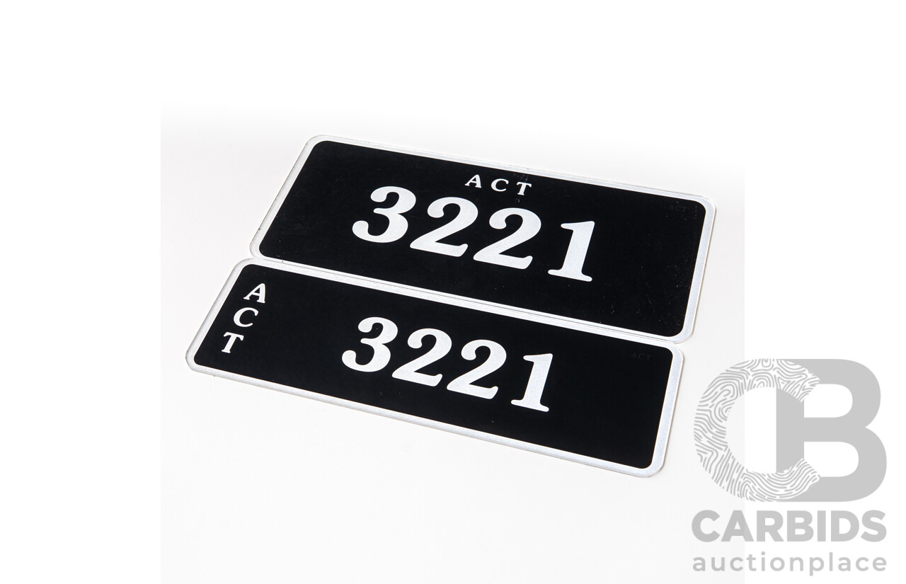 ACT 4-Digit Number Plate - 3221