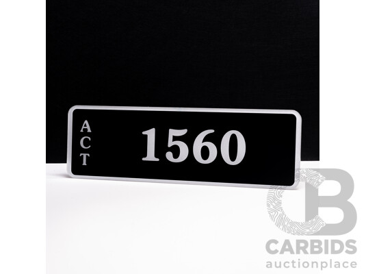 ACT 4-Digit Number Plate - 1560