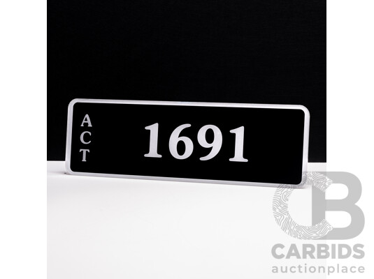 ACT 4-Digit Number Plate - 1691
