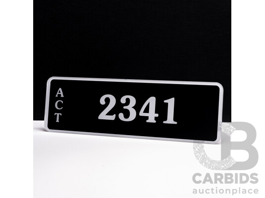 ACT 4-Digit Number Plate - 2341