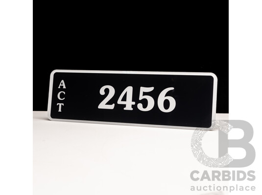 ACT 4-Digit Number Plate - 2456 ACT 4-Digit Number Plate - 2456