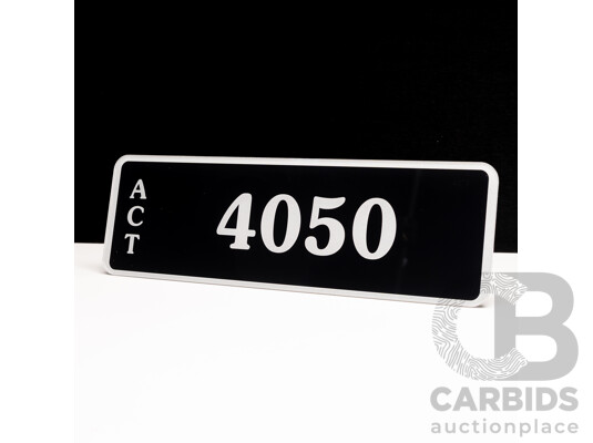 ACT 4-Digit Number Plate - 4050 ACT 4-Digit Number Plate - 4050